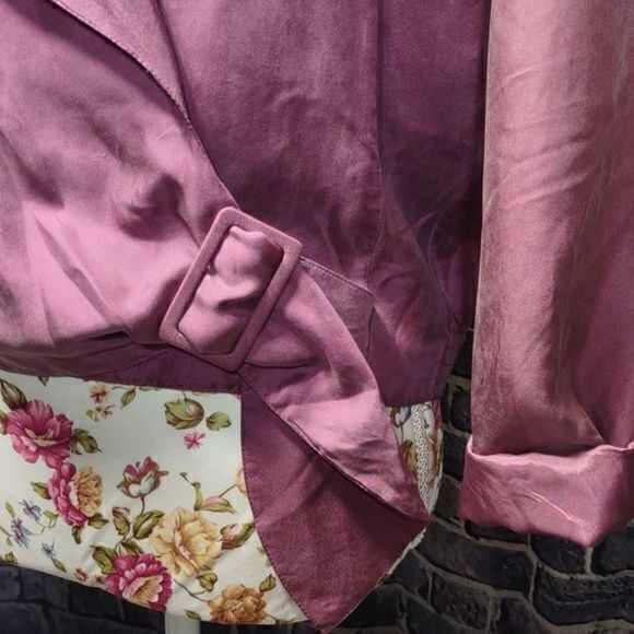 Vintage Diane Gilman Silk Wrap‎ Blouse Sz M - Picture 4 of 9